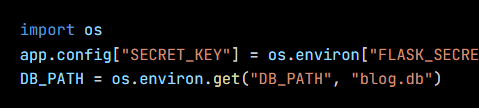Python code from the lesson, beginning import os