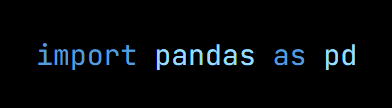 Python code from the lesson, beginning import pandas as pd