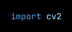 Python code from the lesson, beginning import cv2