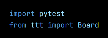 Python code from the lesson, beginning import pytest