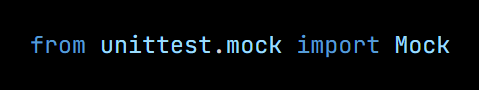 Python code from the lesson, beginning from unittest.mock import Mock