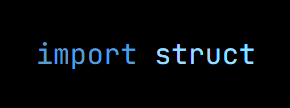 Python code from the lesson, beginning import struct