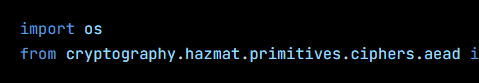 Python code from the lesson, beginning import os