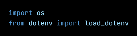 Python code from the lesson, beginning import os