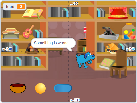 The Scratch Stage of Pet Pal III, one of the three is low — what this lesson builds.