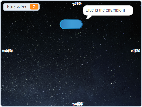 The Scratch Stage of Space Race IV, the champion — what this lesson builds.
