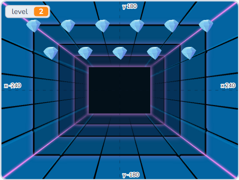 The Scratch Stage of Paddle Bounce IV, level 2 arrives — what this lesson builds.