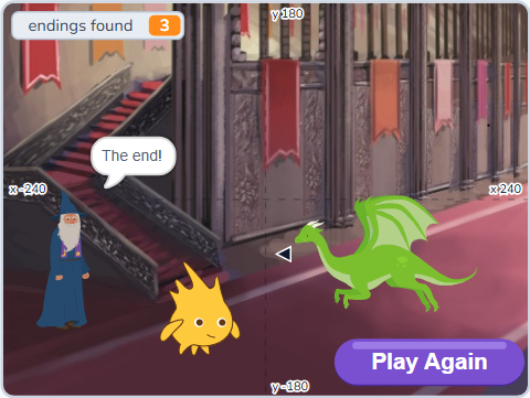 The Scratch Stage of Choose Your Path IV, a new ending found — what this lesson builds.