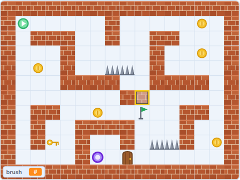 The Scratch Stage of Tile Maker III, the finished editor — what this lesson builds.