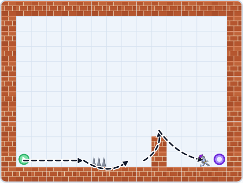 The Scratch Stage of Castle Climb II, floor 1 — what this lesson builds.
