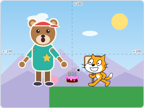 The Scratch Stage of Cartoon Studio IV, 16.5 s — what this lesson builds.
