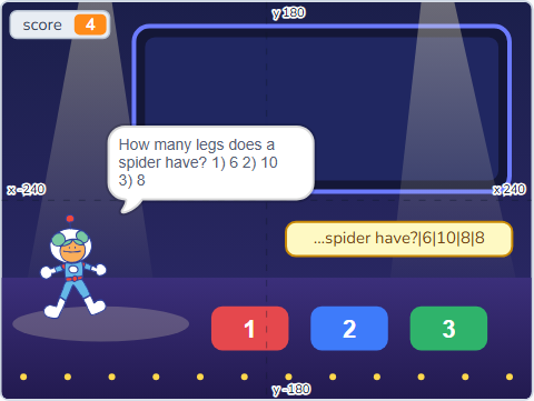 The Scratch Stage of Quiz Engine I, the finished Quiz Engine I — what this lesson builds.